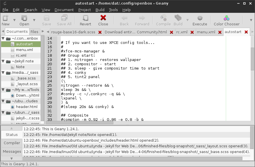geany portable linux